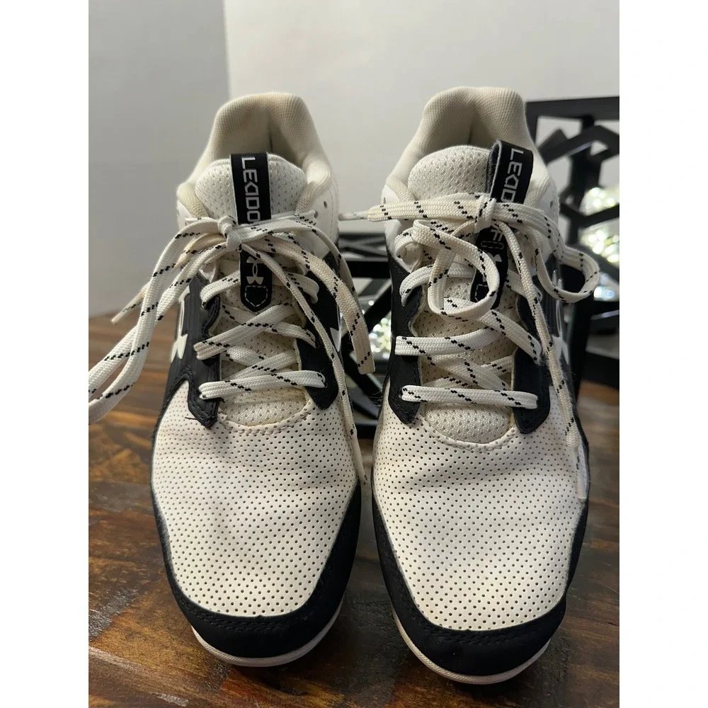 Under Armour Leadoff RM Jr Youth Baseball‎ Cleats Black White Size 6Y - Picture 4 of 11